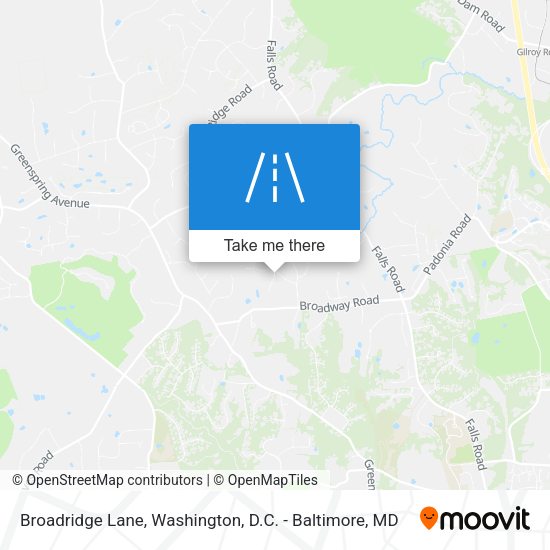 Broadridge Lane map