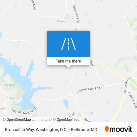 Broccolino Way map
