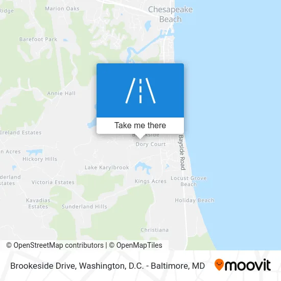 Brookeside Drive map