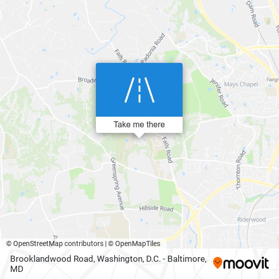 Mapa de Brooklandwood Road