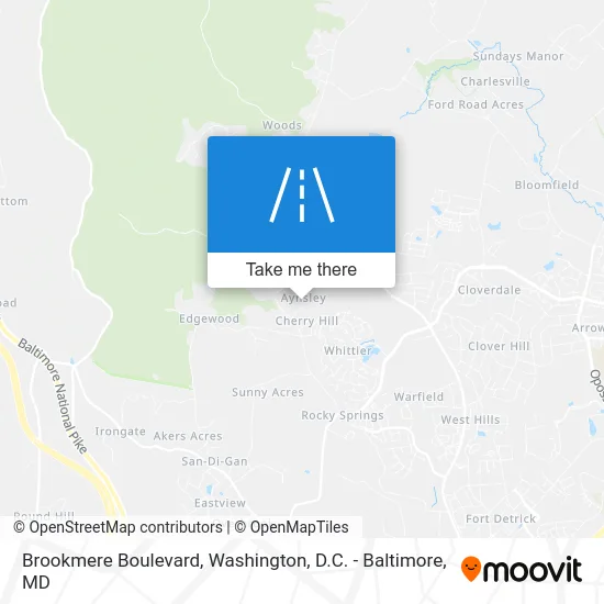 Brookmere Boulevard map