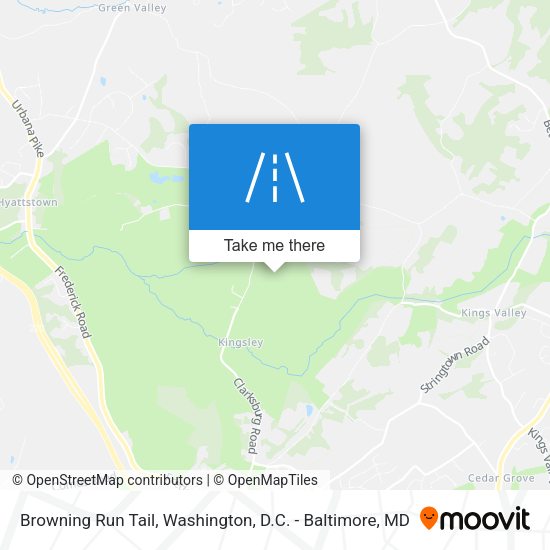 Browning Run Tail map