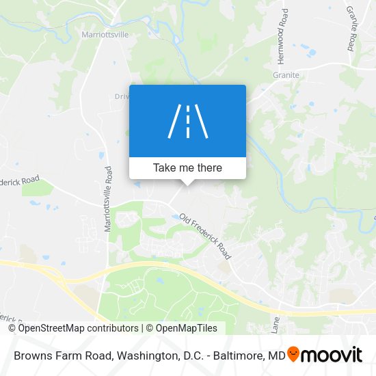Mapa de Browns Farm Road