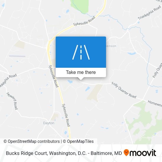 Mapa de Bucks Ridge Court
