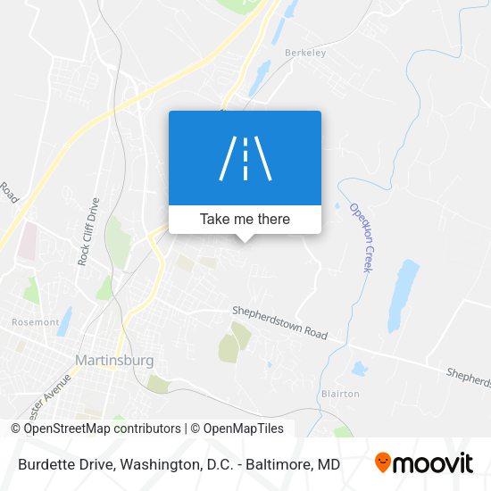 Burdette Drive map