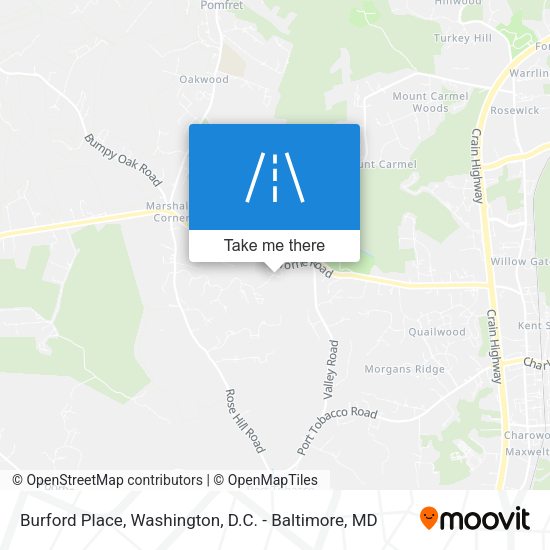 Burford Place map