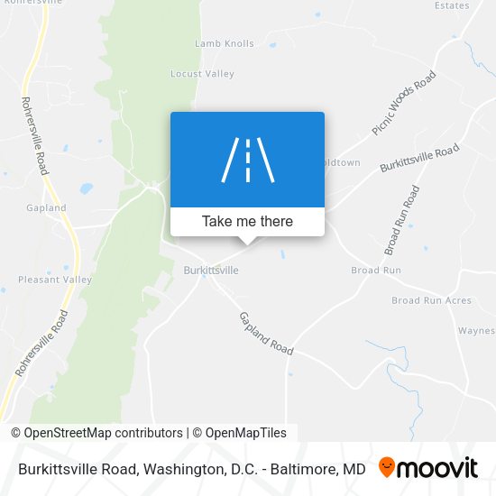 Mapa de Burkittsville Road