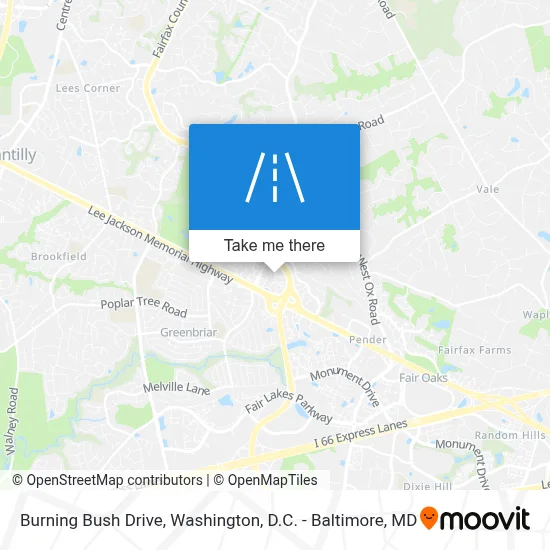 Burning Bush Drive map