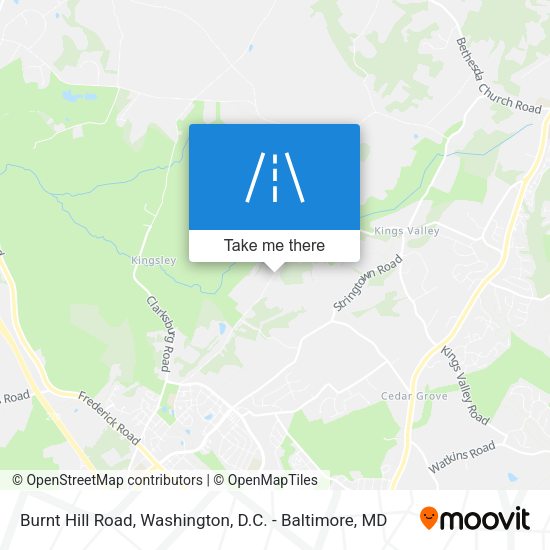 Burnt Hill Road map