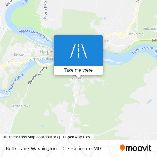 Mapa de Butts Lane