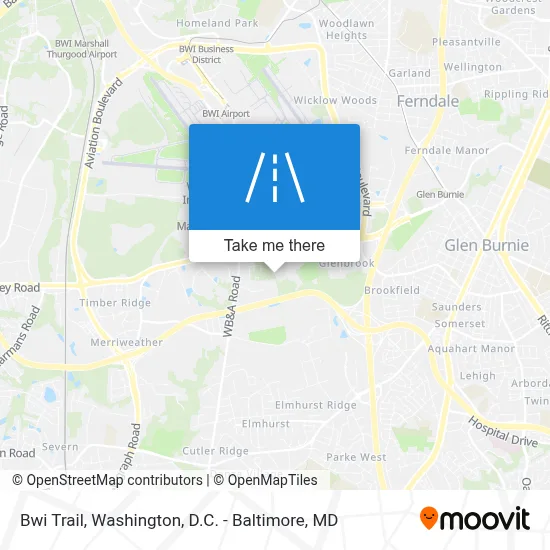 Bwi Trail map