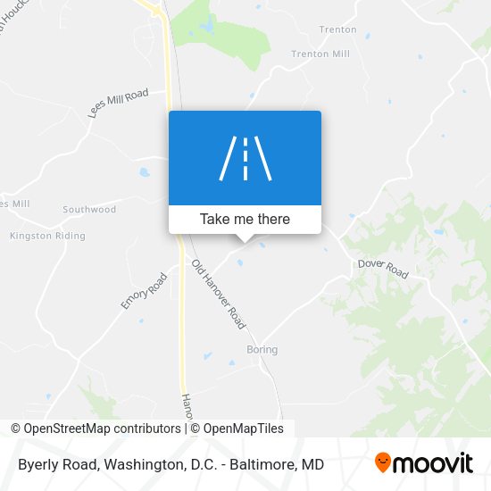 Byerly Road map