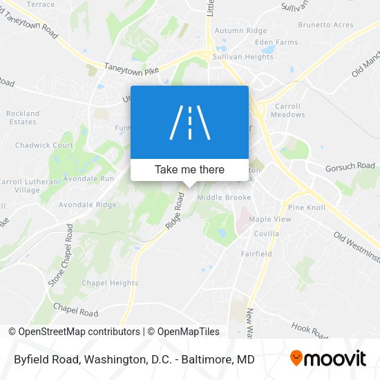 Byfield Road map