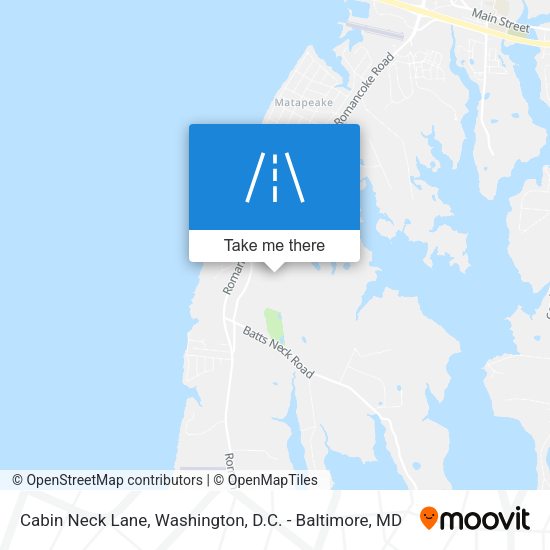 Cabin Neck Lane map