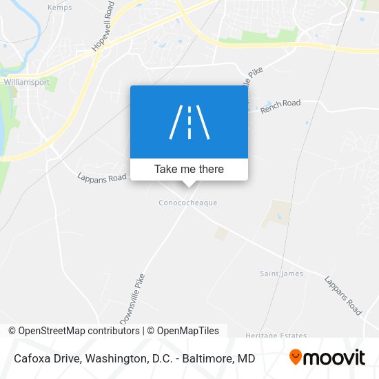 Cafoxa Drive map