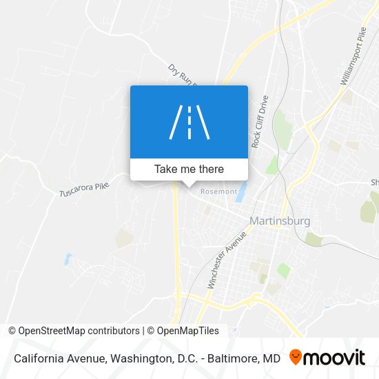 California Avenue map