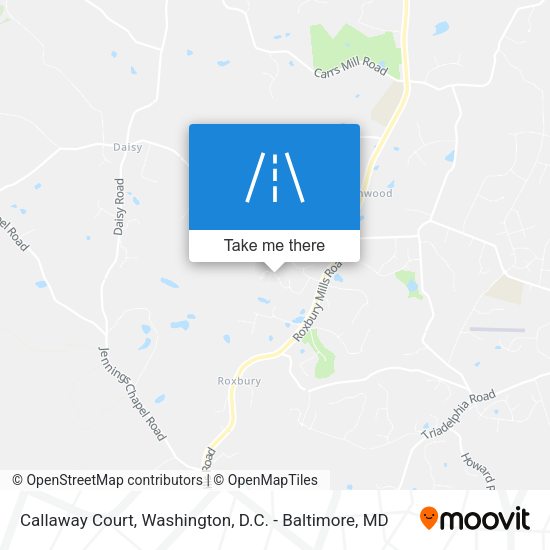 Callaway Court map