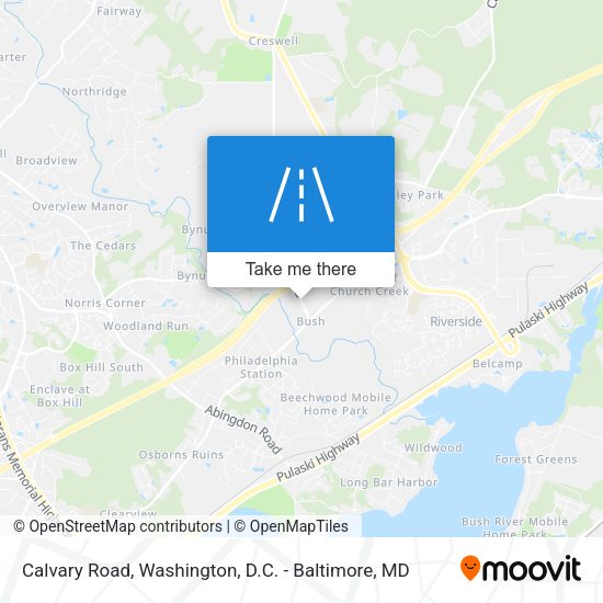 Mapa de Calvary Road