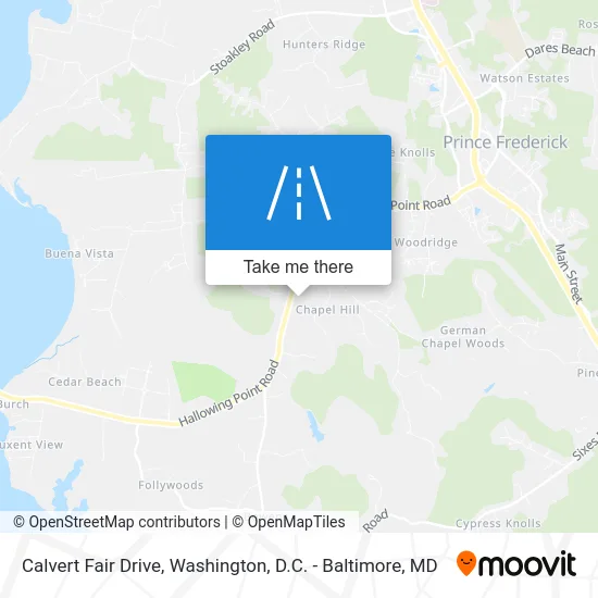 Calvert Fair Drive map