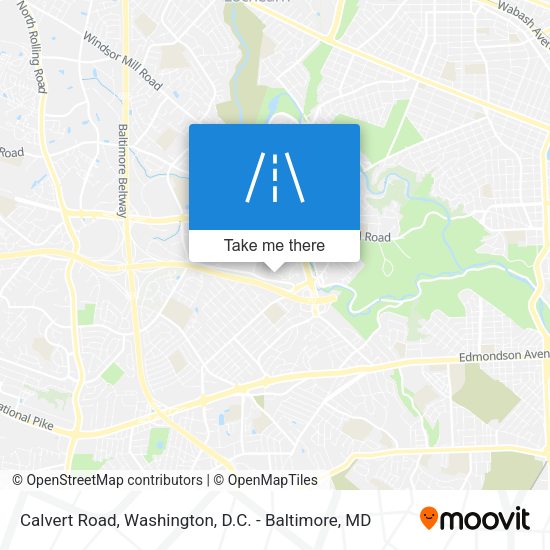 Calvert Road map