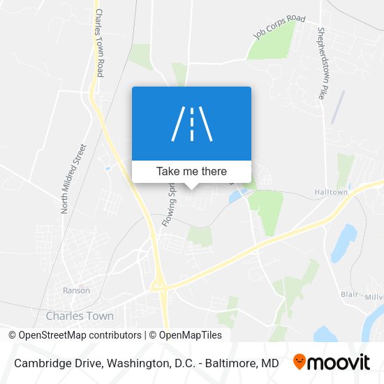 Mapa de Cambridge Drive