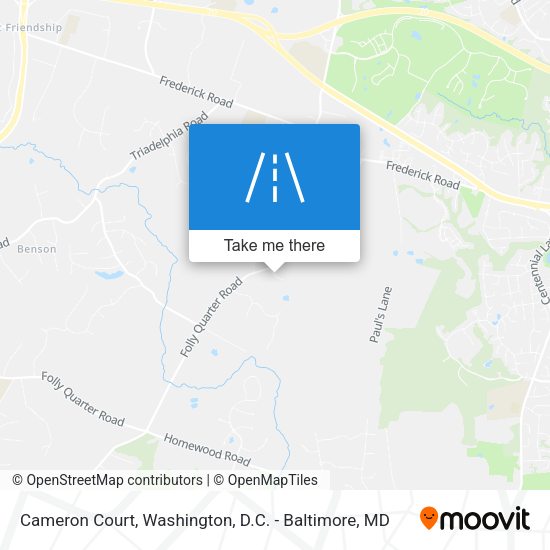 Mapa de Cameron Court