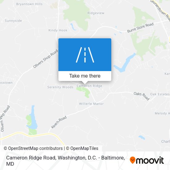 Cameron Ridge Road map