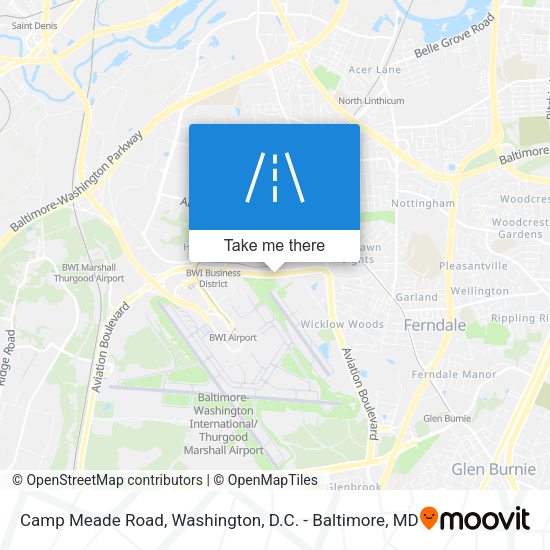 Mapa de Camp Meade Road