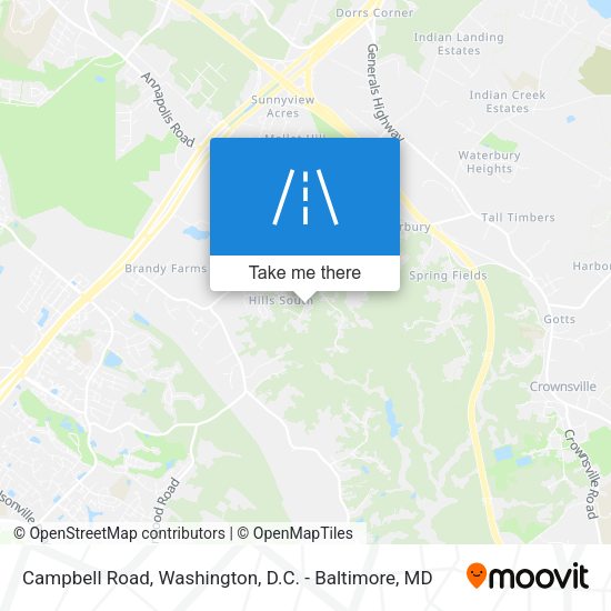 Campbell Road map