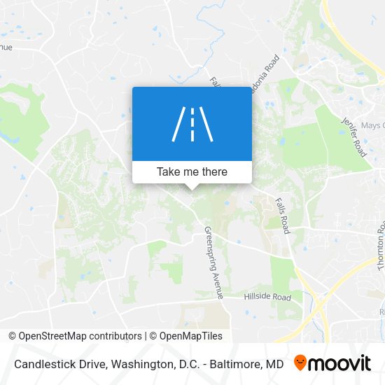 Mapa de Candlestick Drive