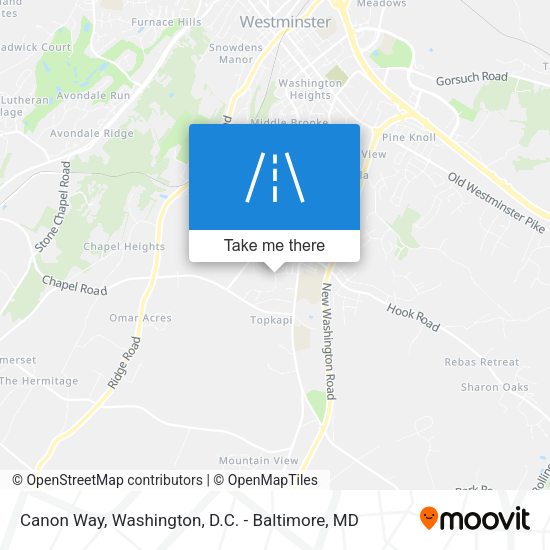Canon Way map