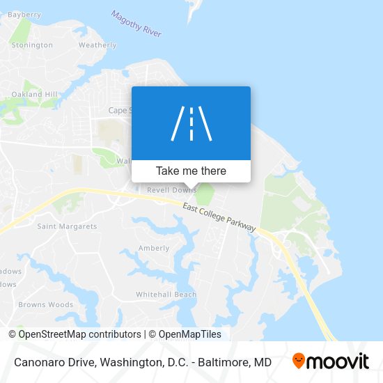 Canonaro Drive map