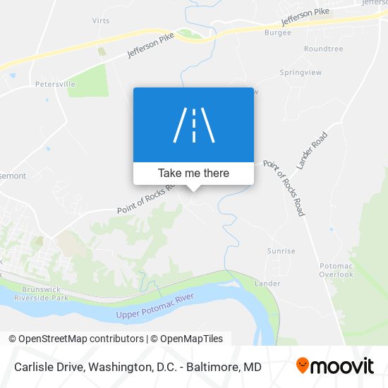 Carlisle Drive map