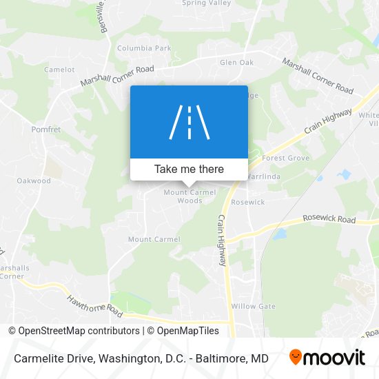 Carmelite Drive map