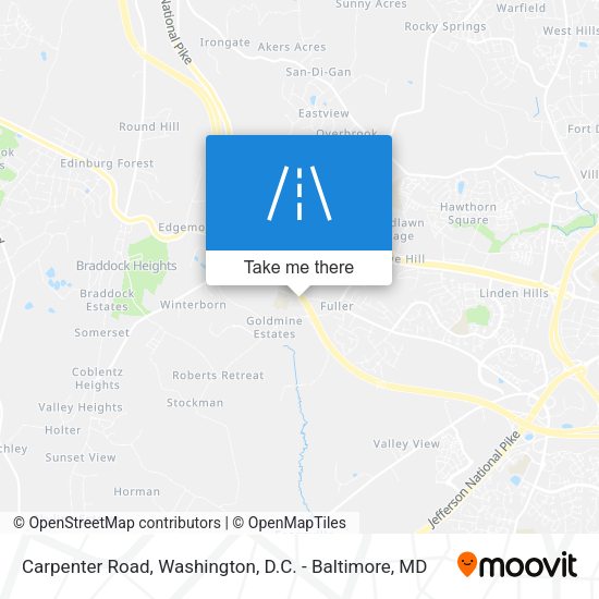 Carpenter Road map