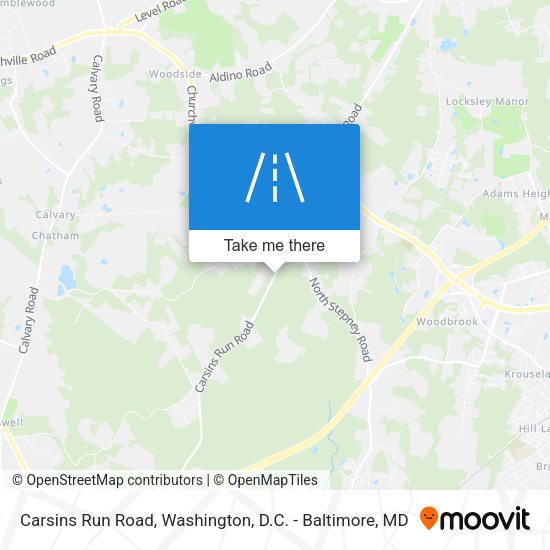 Carsins Run Road map