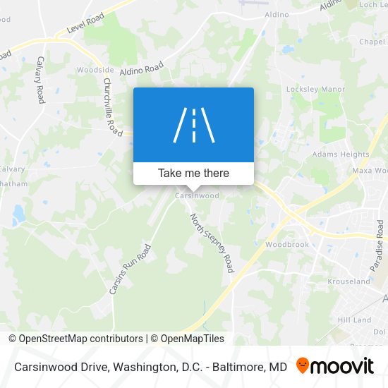 Carsinwood Drive map