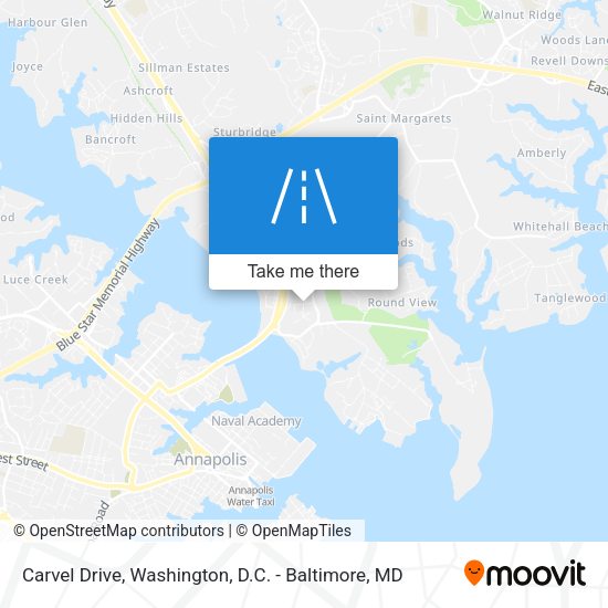 Carvel Drive map