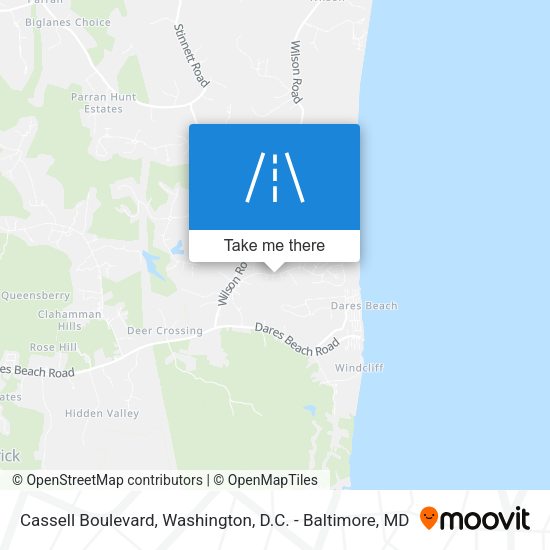 Cassell Boulevard map