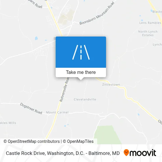 Castle Rock Drive map