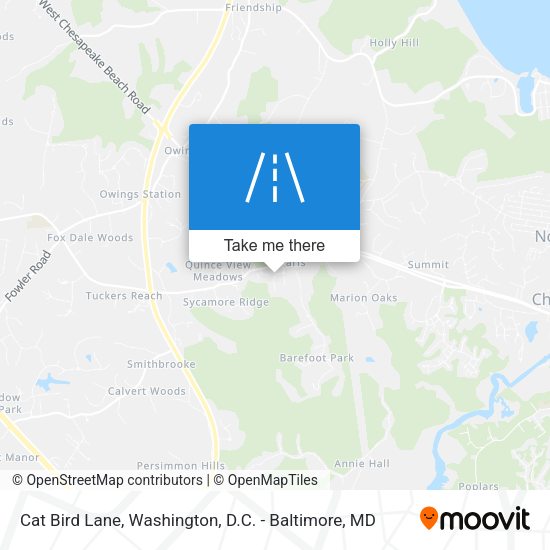 Mapa de Cat Bird Lane