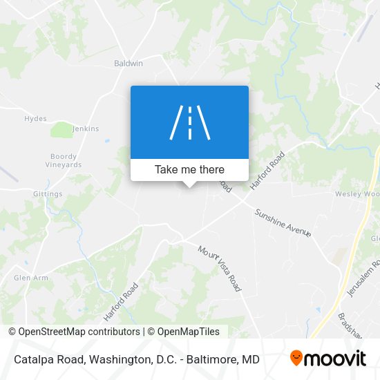 Catalpa Road map
