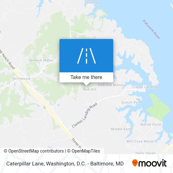 Caterpillar Lane map