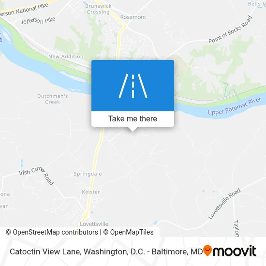 Catoctin View Lane map