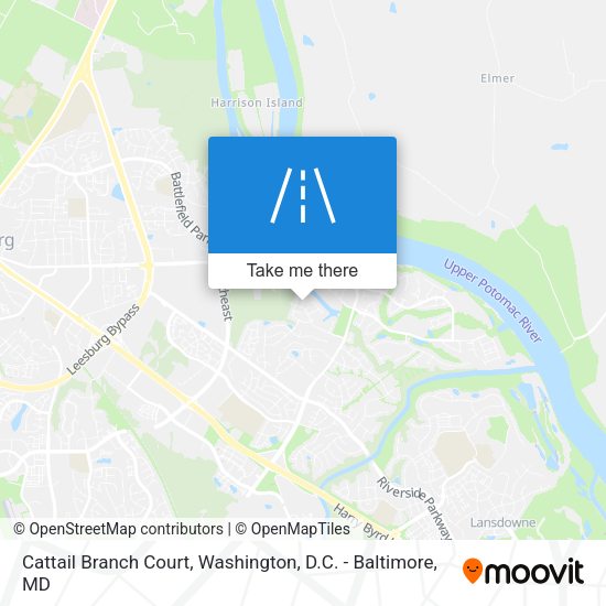 Cattail Branch Court map