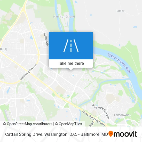 Cattail Spring Drive map