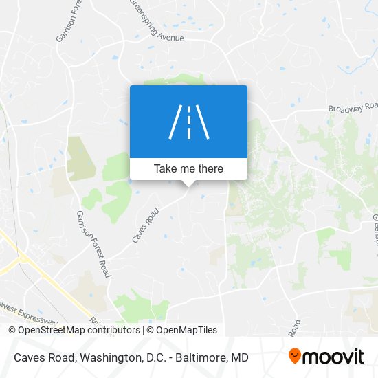 Mapa de Caves Road