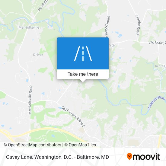 Cavey Lane map