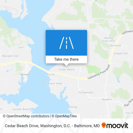 Cedar Beach Drive map