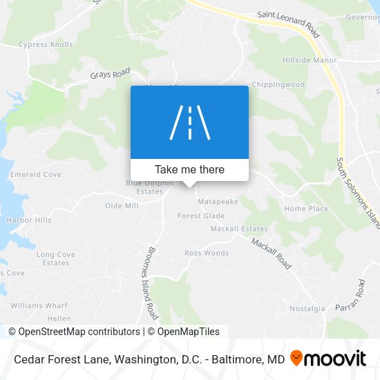 Mapa de Cedar Forest Lane